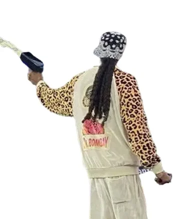 Snoop Dogg Death Row Leopard Track Jacket - Image 2