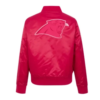 Carolina Panthers Classic Triple Pink Satin Jacket - Image 2