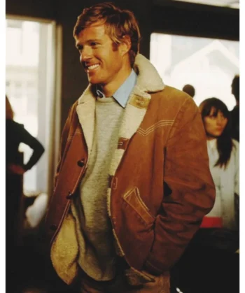 Chappellet-Downhill-Racer-Robert-Redford-Shearling-Leather-Brown-Jacke