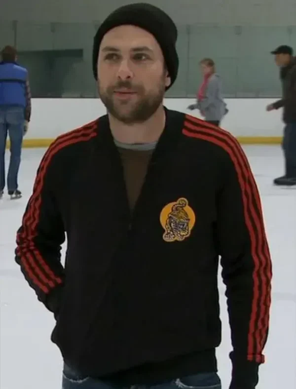 Charlie Kelly Its Always Sunny in Philadelphia Black Varsity Jacket