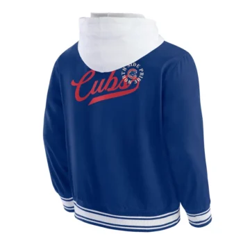 Chicago Cubs Royal Cotton Hooded Jacket - Image 2