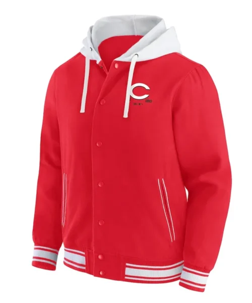 Cincinnati Reds Red Cotton Hooded Jacket