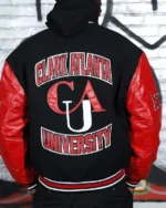Clark Atlanta University Black and Red Varsity Jacket sale