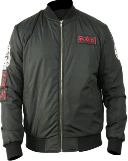 Cobra Kai S06 John Kreese Black Bomber Jacket