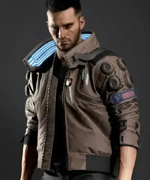 Cyberpunk 2077 Bomber Leather Jacket