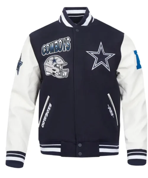 Dallas Cowboys Turn It Up Classic Rib Varsity Jacket