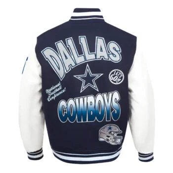 Dallas Cowboys Turn It Up Classic Rib Varsity Jacket - Image 2