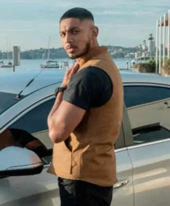 DeShawn Jackson Ncis Sydney S01 Brown Vest