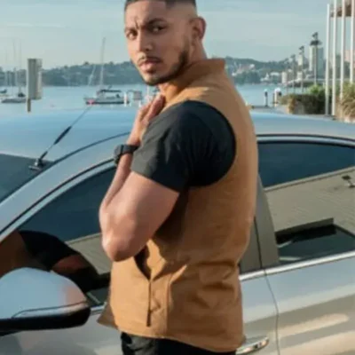 DeShawn Jackson Ncis Sydney S01 Brown Vest