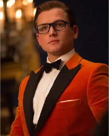 Eggsy Kingsman The Golden Circle Velvet Blazer