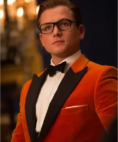 Eggsy Kingsman The Golden Circle Velvet Blazer