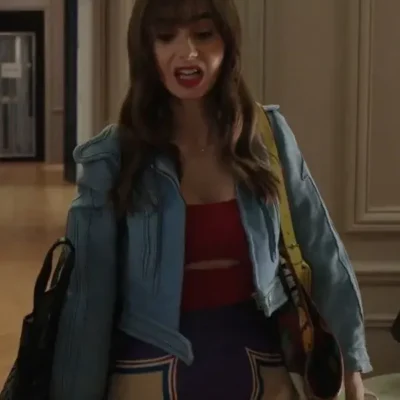 Emily In Paris Season 03 Lily Collins Cropped Jacket
