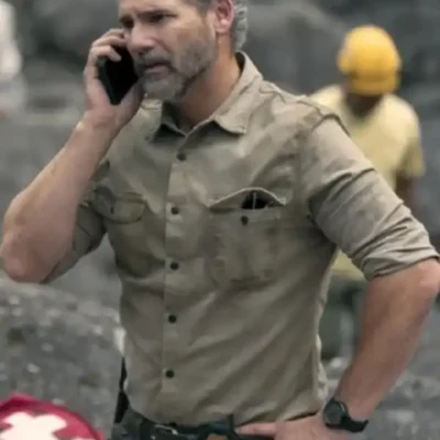 Eric Bana Untamed Beige Shirt