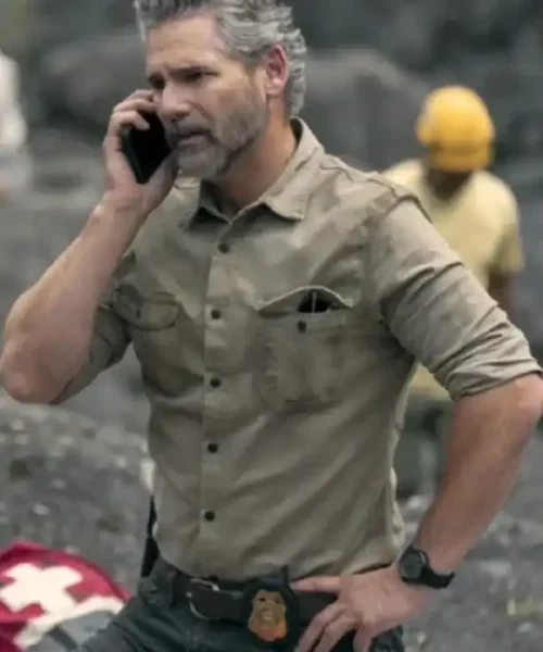 Eric Bana Untamed Beige Shirt
