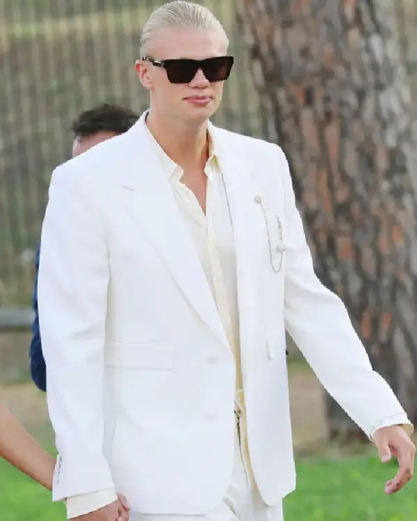 Erling Haaland Alta Moda Fashion Show 2025 White Blazer
