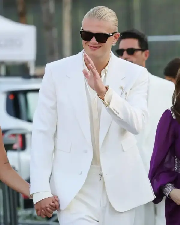 Erling Haaland Alta Moda Fashion Show 2025 White Blazer sale