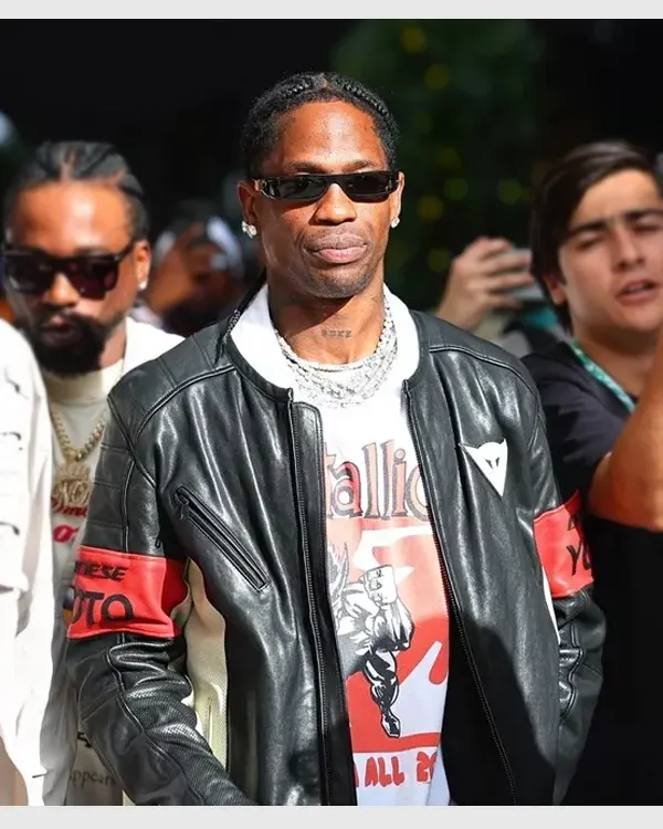 F1 Grand Prix of Miami Travis Scott Leather Jacket