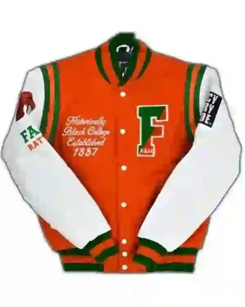 FAMU Letterman Orange Varsity Jacket