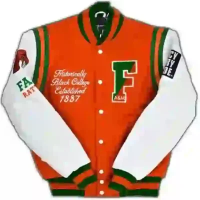 FAMU Letterman Orange Varsity Jacket