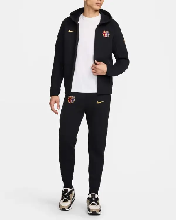 FC Barcelona Tech Black Fleece Jacket sale