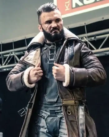Fallout 4 Elder Distress Maxson Brown Leather Coat