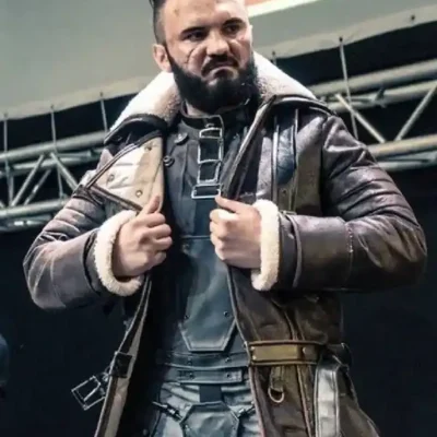 Fallout 4 Elder Distress Maxson Brown Leather Coat
