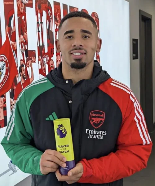 Gabriel Jesus Arsenal Addids Jacket