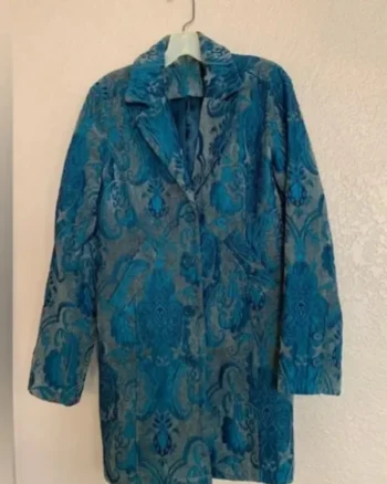 Ghost Whisperer 2025 Jennifer Love Hewitt Blue Tapestry Coat