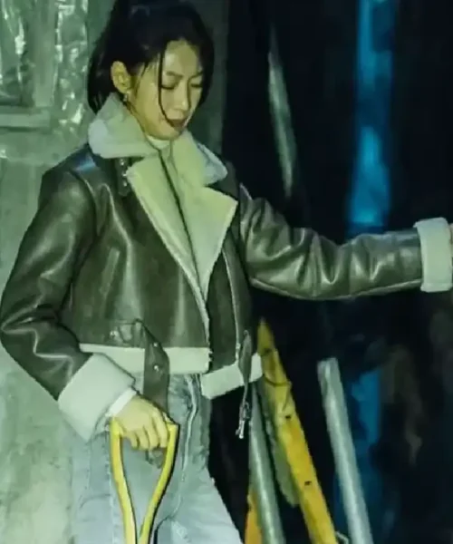 Gong Seung-yeon Karma S01 Shearling Leather Jacket