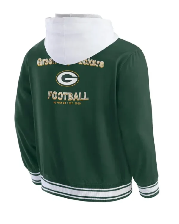 Green Bay Packers Full-Snap Green Cotton