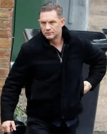 Tom Hardy MobLand Black Wool Jacket - Image 3