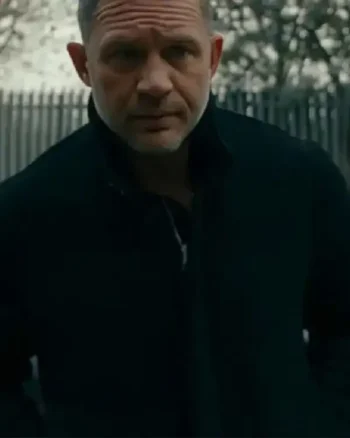 Harry Da Souza TV Series MobLand 2025 Tom Hardy Black Wool Jacket