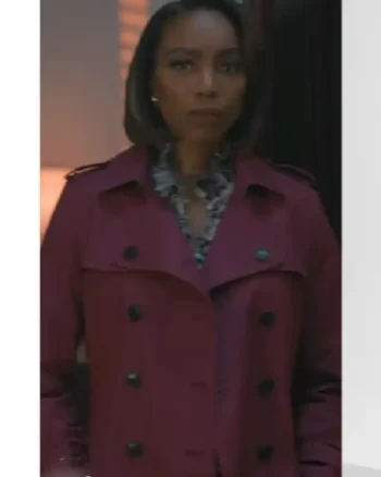 Helen Decatur Sweet Magnolias S04 Purple Trench Coat