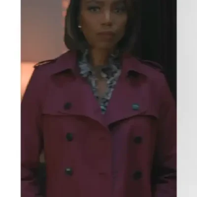 Helen Decatur Sweet Magnolias S04 Purple Trench Coat