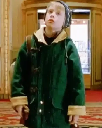 Home Alone Macaulay Culkin Green Wool Coat