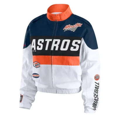 Houston Astros Racing Orange-White Full-Zip Jacket