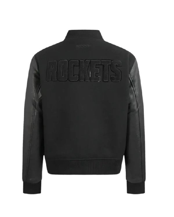 Houston Rockets Triple Varsity Full-Zip Black