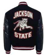 Jackson State University Varsity Wool_Leather Navy Jacket