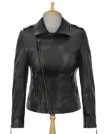 Jennifer Aniston Black MotorLeather Jacketcycle