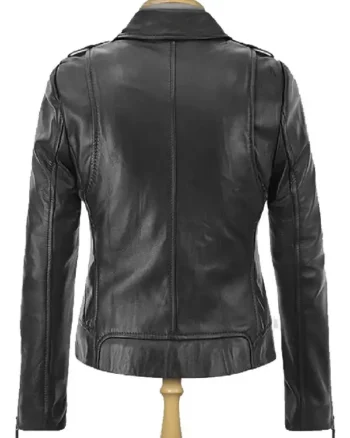 Jennifer Aniston Black Motorcycle Leather Jacket - Image 3
