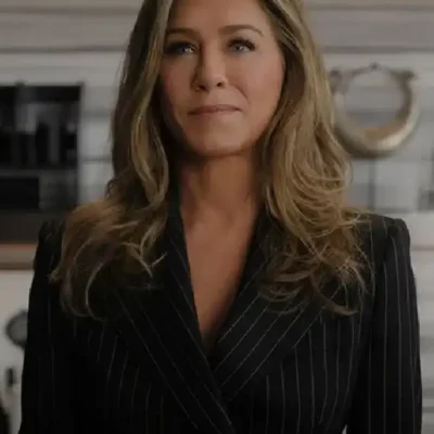 Jennifer Aniston The Morning Show S03 Pinstripe Blazer