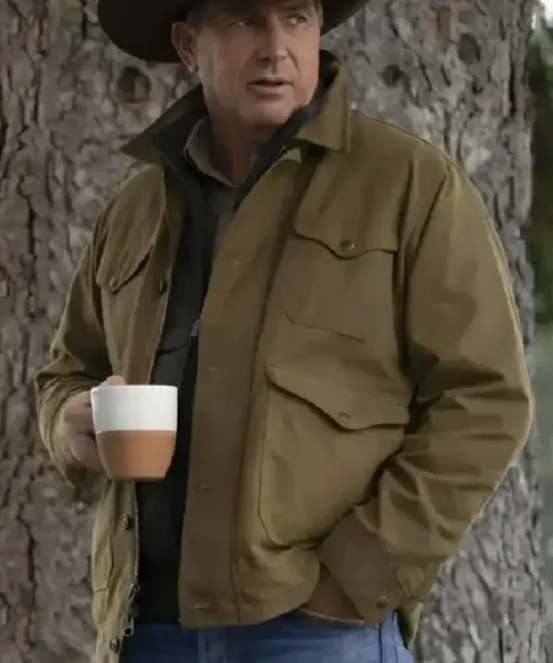John Dutton Yellowstone S02 Kevin Costner Brown Jacket
