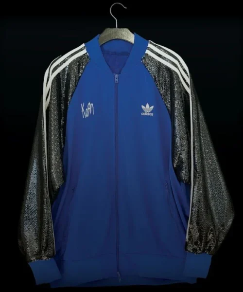 KORN X ADIDAS Black Sequin Track Jacket