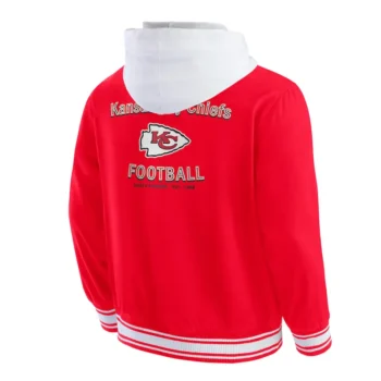 Kansas City Chiefs Red Cotton Hooded Jacket - Image 2