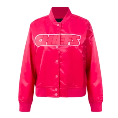 Kansas City Chiefs Triple Pink Satin Jacket