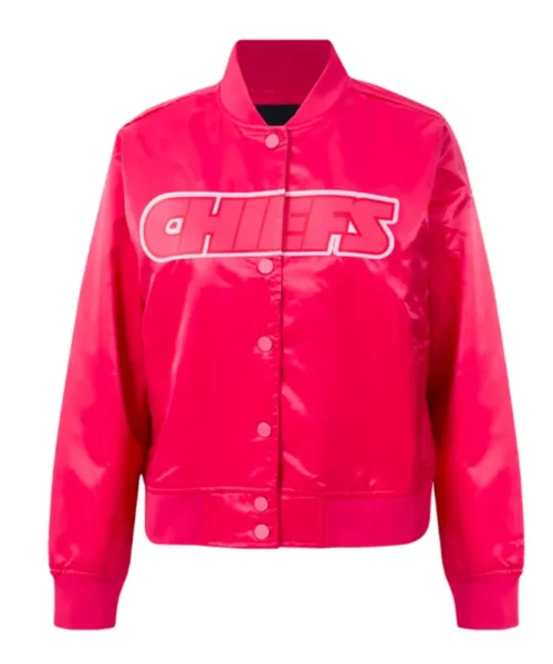 Kansas City Chiefs Triple Pink Satin Jacket