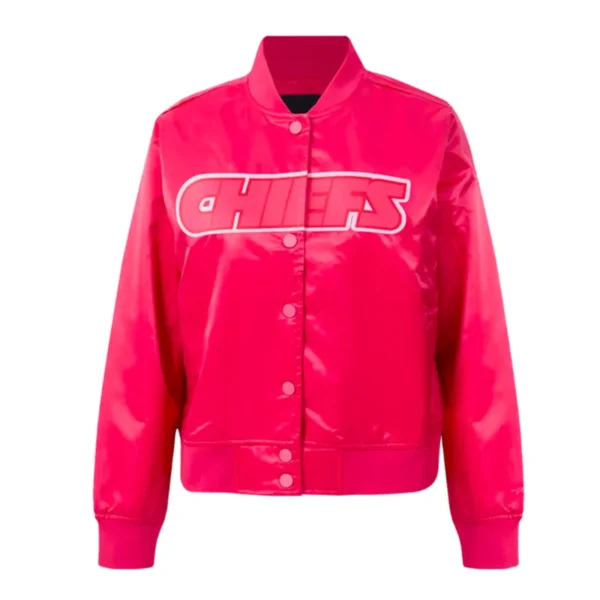 Kansas City Chiefs Triple Pink Satin Jacket