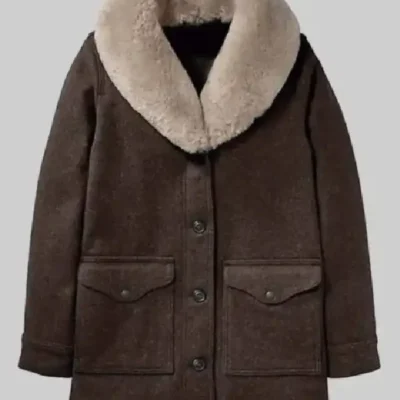 Kelly Reilly Shawl Collar Coat