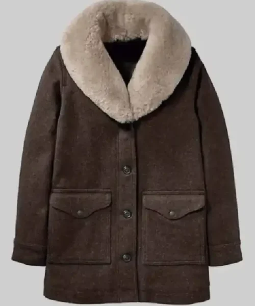 Kelly Reilly Shawl Collar Coat