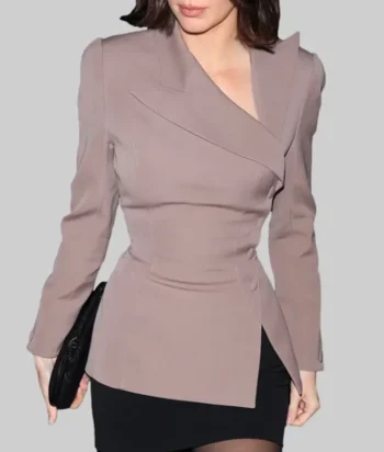 Kendall Jenner Mauve Brown Blazer